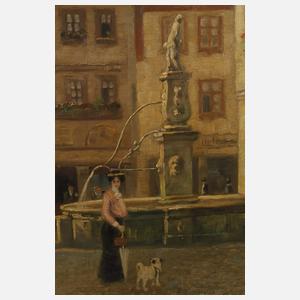 Marie Albert König, attr., Partie in Coburg