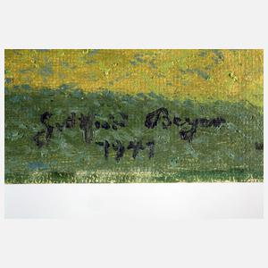 Gottfried Beyer, Kornnocken im Abendlicht