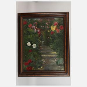 Franz Bleile, Sommerlicher Dahliengarten