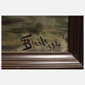 Franz Bleile, Sommerlicher Dahliengarten