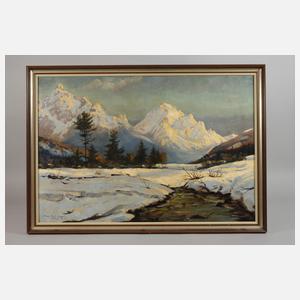 Max Brüning, "Winter im Stubaital"