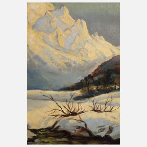 Max Brüning, "Winter im Stubaital"