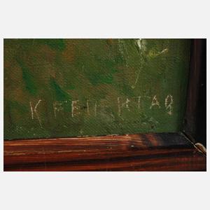 Karl Feiertag, attr., Die junge Ziegenhirtin