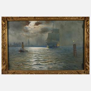 Alfred Jansen, Nächtlicher Hamburger Hafen