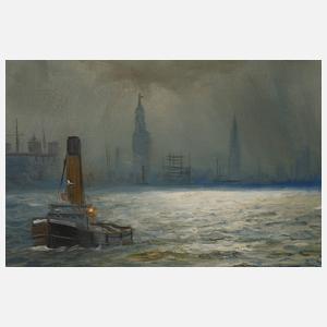 Alfred Jansen, Nächtlicher Hamburger Hafen