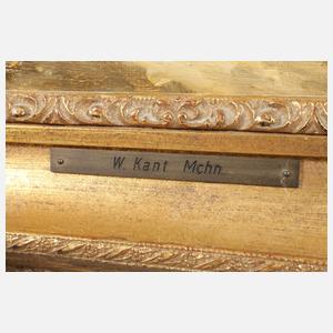 Willi Kant, Seenlandschaft mit Figuren