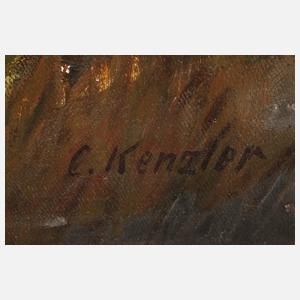 Carl Kenzler, Landschaft im Abendlicht