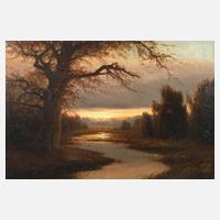 Carl Kenzler, Landschaft im Abendlicht111