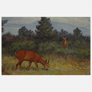 Maximilian Klein von Diepold, Äsende Rehe