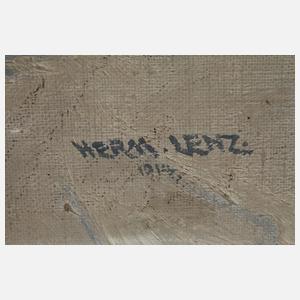 Hermann Lenz, Brücke in Winterlandschaft