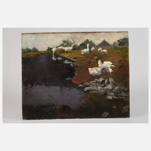 Hans Massmann, Enten am Teich