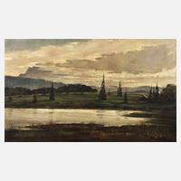 Sepp Meindl, Abend in Voralpenlandschaft111