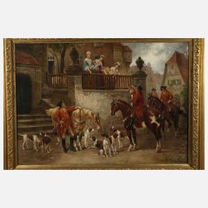 August Stephan, Nach der Fuchsjagd