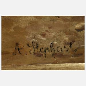 August Stephan, Nach der Fuchsjagd