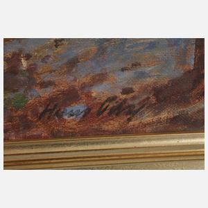 Hans Uitz, Vorfrühlingshafte Dorfansicht