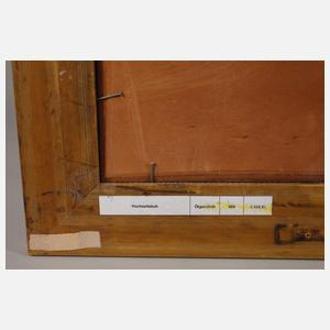 Jugendstilmeister, Putto und Pan eine Kuh ziehend