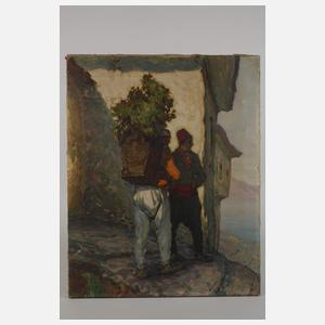 Türkische Bauern am Meer