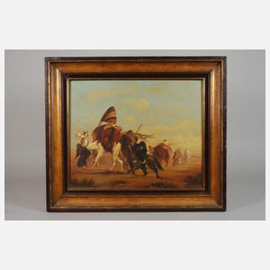 Beduinenkarawane in der Wüste