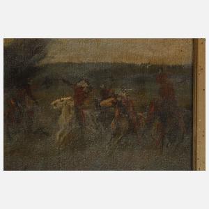 Cowboy von Indianern verfolgt