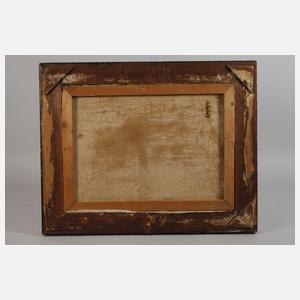 Dame bei der Toilette