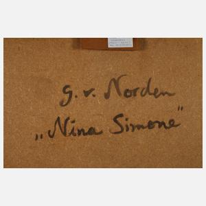 Ger van Norden, die Sängerin "Nina Simone"