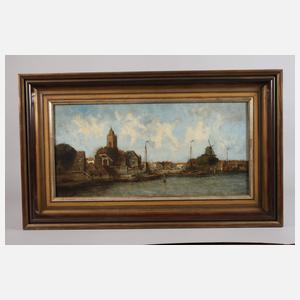 L. Schmitt, Niederländische Stadtansicht