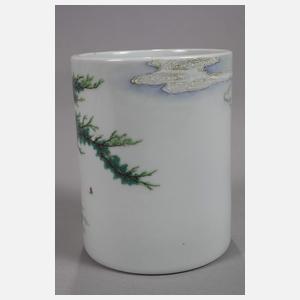 Bitong Famille Rose "Gelehrter unterm Kiefernbaum"