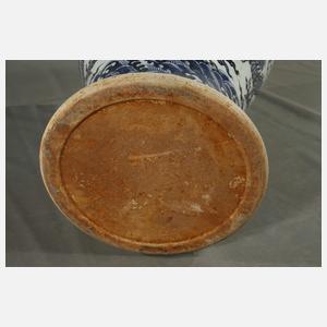 Paar riesige Meiping-Drachenvasen Xuande