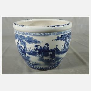 Sehr große Fish Bowl "Gelehrte im Palastgarten"