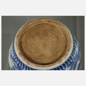 Sehr große Fish Bowl "Gelehrte im Palastgarten"