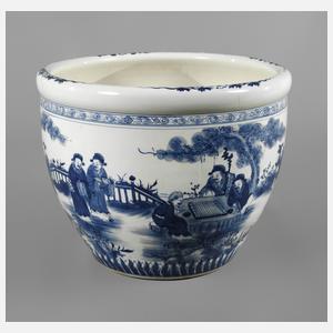 Sehr große Fish Bowl "Gelehrte im Palastgarten"