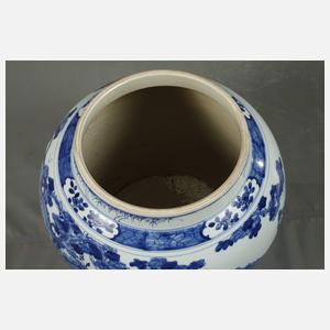 Sehr große Deckelvase "Krieger der westlichen Grenzgebiete"