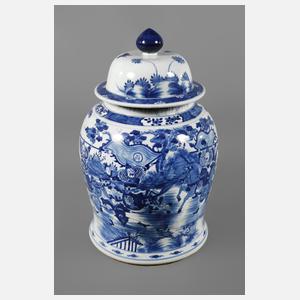 Sehr große Deckelvase "Krieger der westlichen Grenzgebiete"