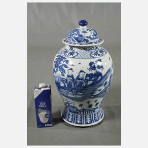 Paar große Deckelvasen