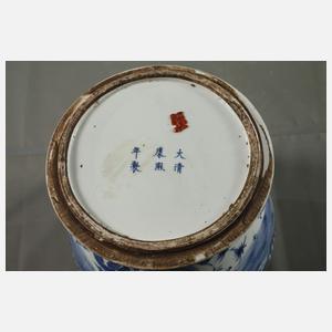 Paar große Deckelvasen