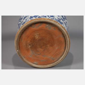 Paar große Deckelvasen