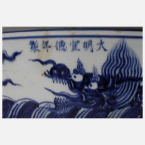 Große Seemonster-Rundschale