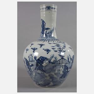 Große Tianqiuping-Vase „Das Paradies der Unsterblichen“