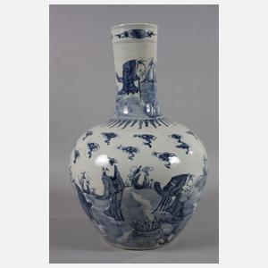 Große Tianqiuping-Vase „Das Paradies der Unsterblichen“