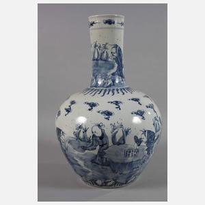 Große Tianqiuping-Vase „Das Paradies der Unsterblichen“