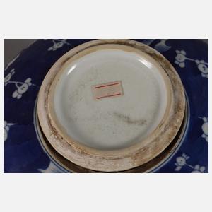 Paar Kugelvasen "Die Pflaumenblüte kündet vom Frühling"