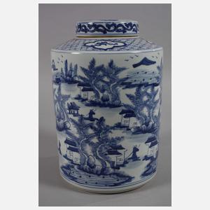 Paar Teezylinder mit Deckel