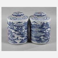 Paar Teezylinder mit Deckel111