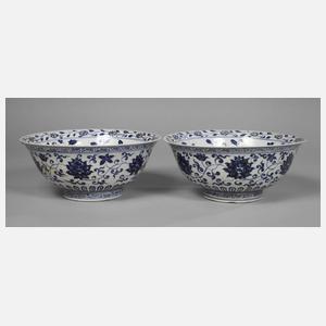 Paar Schalen im Ming-Stil