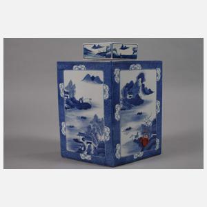 Paar Teacaddys in Lozenge-Form