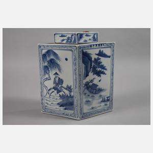 Paar Teacaddys in Lozenge-Form