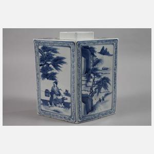 Paar Teacaddys in Lozenge-Form