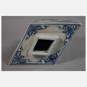 Paar Teacaddys in Lozenge-Form