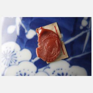 Paar Pflaumenblüten-Rouleauvasen