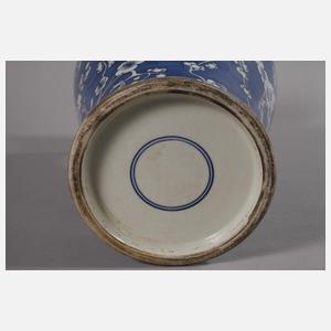 Große Pflaumenblüten-Balustervase